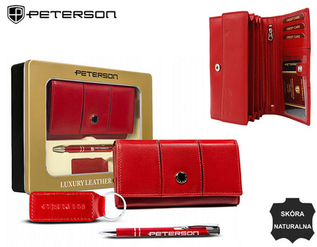 Peterson zestaw portfel+długopis+brelok PTN ZD36