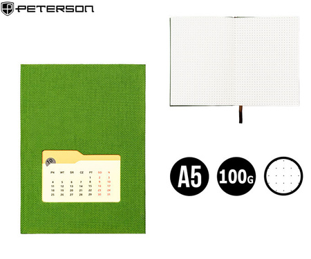 Notes w kropki PTN NOT-K01-KP Green