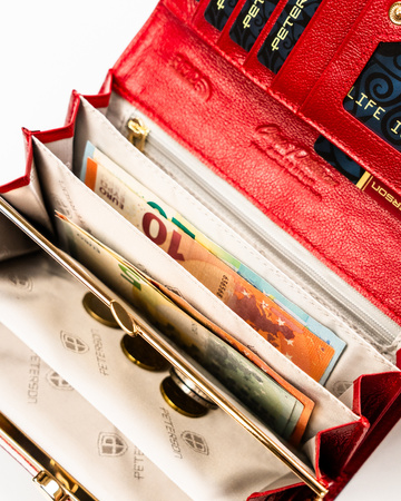 Portfel damski skóra+PU PTN PS401-PDS Red