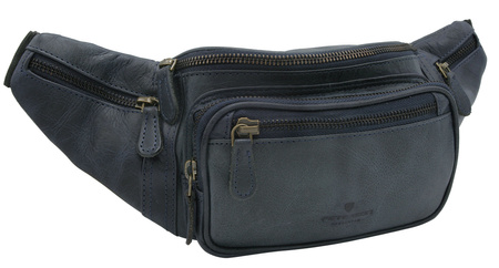 Nerka męska skórzana PETERSON PTN 2506-HP Navy