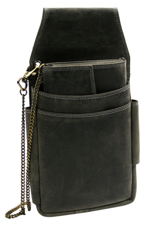 Portfel kelnerski skórzany 253-MHO-NL Anthracite