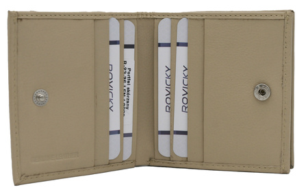 Portfel damski skórzany R-23-26-LFN Beige