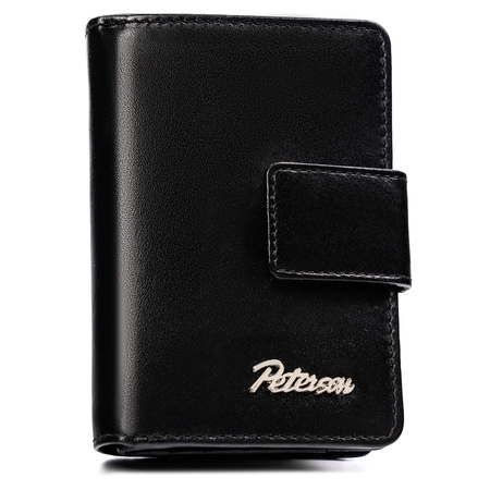 A two-piece gift set: wallet and keychain Peterson PTN SET-D-65-KCS BLACK