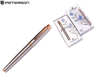 Długopis w pudełku Peterson PTN 222-GB Silver-R.Gold