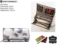 Portfel damski skórzany PTN 42106-BF Silver