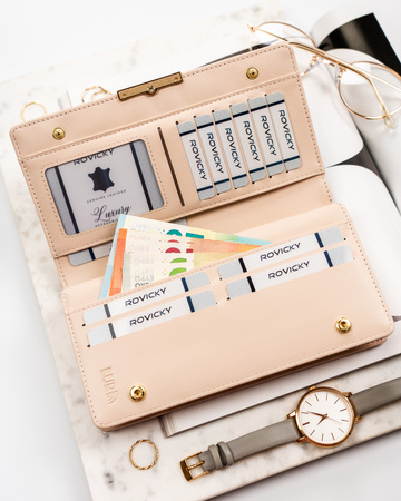 Portfel damski skórzany PTN 76112-BFBC Red