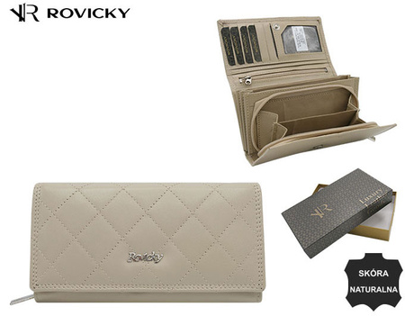 Portfel skórzany R-RD-07-GCL-Q Beige