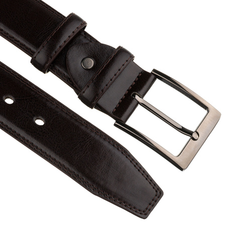 Pasek męski skórzany PTN LTP-BUF BLACK