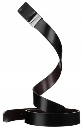 Zestaw prezentowy: pasek męski skórzany dwustronny + 2 klamry obrotowe PTN ZM1 Peterson