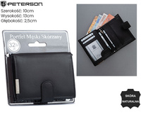 Portfel męski skórzany N4L-P-PDM-BL Black