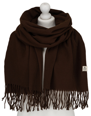 Large Women's Plaid Scarf with Fringes by Peterson SP100 Grey