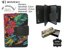 Women's leather wallet R-N109-ART