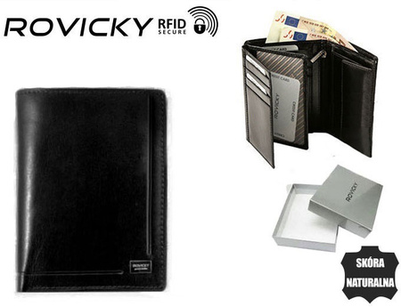 Portel męski skórzany PC-027-BAR Black