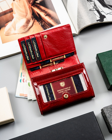 Portfel damski skórzany PTN 76115-SBR Red