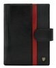 Men's Leather Wallet N62L-RVTP-3067 Black-Red