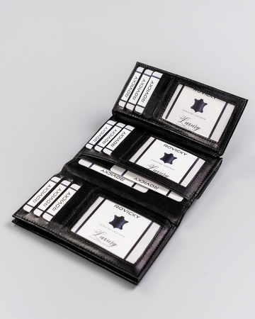 Women's Leather Wallet R-RD-40-GCL Black