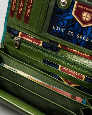 PETERSON PTN RD-08-GCL-S RFID leather wallet