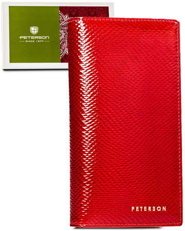 Portfel damski skórzany PTN 421431-DSL Red