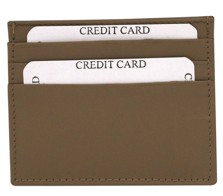 Skórzane etui na karty CC323-ACL L.Beige