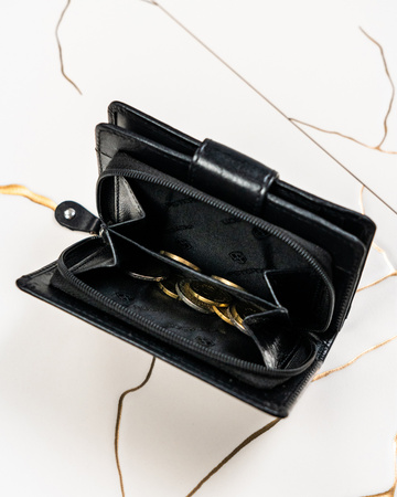 A two-piece gift set: wallet and keychain Peterson PTN SET-D-65-KCS BLACK