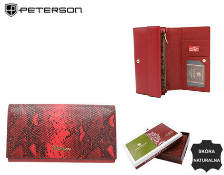 PTN leather wallet SM-411 Red