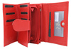 Portfel damski skórzany na blistrze R-D1512-NCD-BL Red