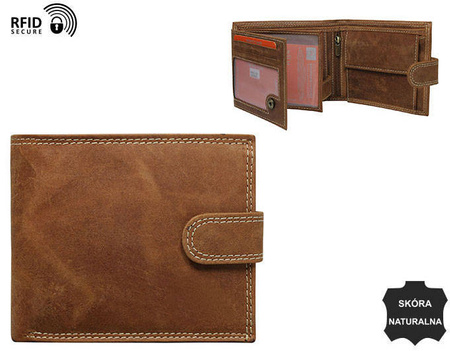 Portfel skórzany męski N992L-CHM-NL-8687 Cognac
