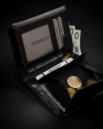 ROVICKY 1537-03-BOR RFID leather wallet
