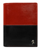 Portfel skórzany RFID ROVICKY N104-VT2 Black+Red