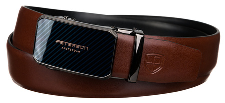 Pasek automat skórzany PTN A007