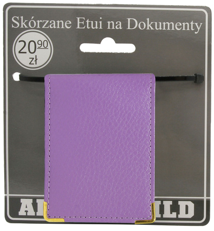 Skórzane etui na dokumetny 301-BL Lavenda