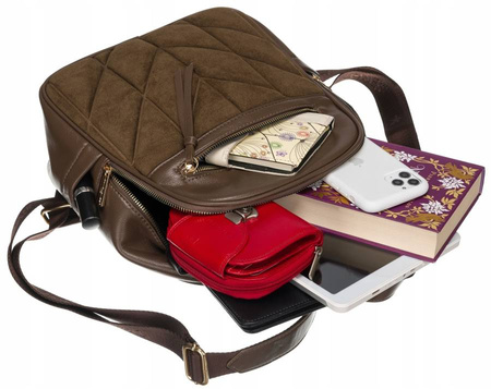 Plecak ze skóry eko DAVID JONES 6856-2