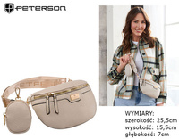 Saszetka nerka PTN NER-ALE-7 Beige