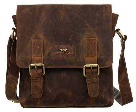 Torba skórzana PTN 996-M-NSH Tan