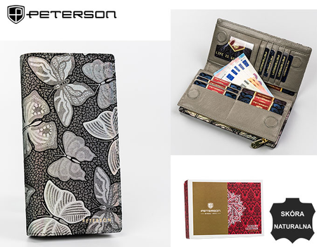 PETERSON PTN 421431-ONBF RFID leather wallet