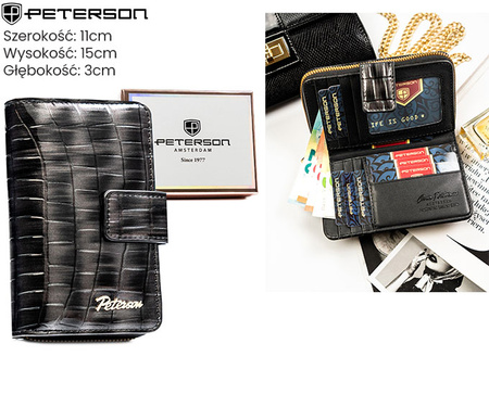 Portfel damski skórzany PTN 76112-BFBC Red