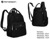 Black women's backpack PTN CPY-03 Black