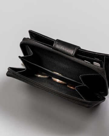 Portfel damski skórzany R-RD41-GCL-BP Black