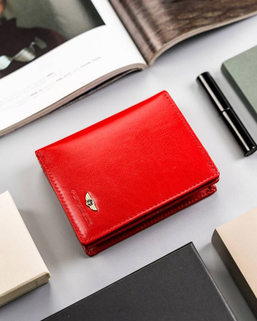 Portfel damski skórzany PTN 2549-BO Red