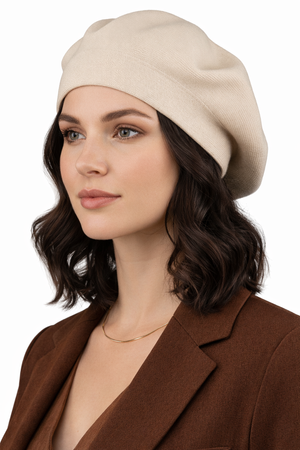 Beret damski PTN BER-A10 Beige