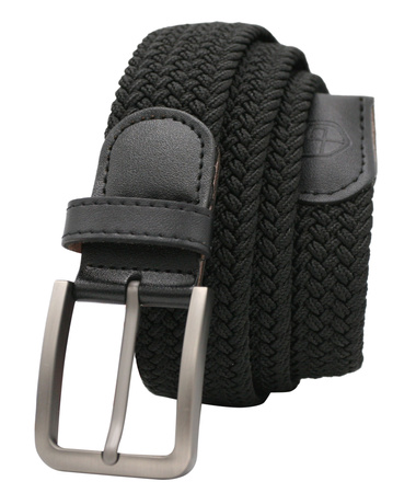 Pasek parciany z elementami skórzanymi PTN PAR-S-115 BL-BL 