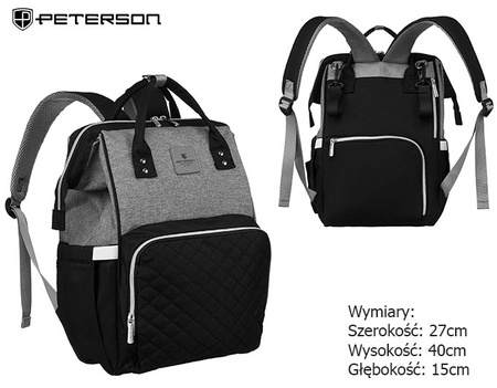 Plecak do wózka PTN MB3 Gray+Black