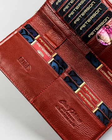 PETERSON PTN 421077-MD RFID leather wallet