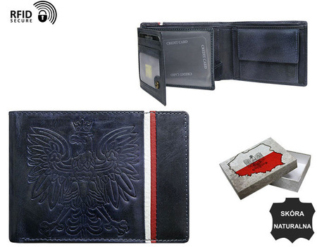 Men's leather wallet N992A-HP-BOX