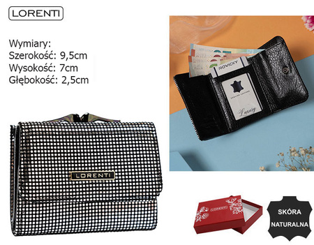 Portfel damski skórzany 55287-CEK Black