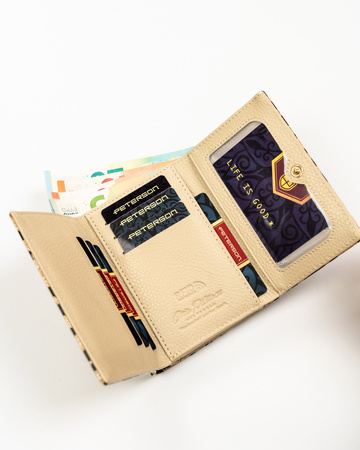 Portfel damski skóra+PU PTN PS15-09-PDS Gold