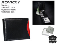 ROVICKY 1567-03-BOR RFID leather wallet