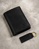 Men's Gift Set: Leather Wallet and Keychain PETERSON PTN SET-M-N4-D