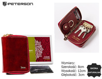 Etui skórzane PETERSON PTN BC-6000-1414 Red