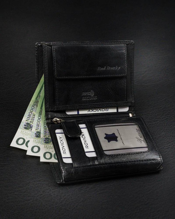 Portfel skórzany RFID ROVICKY RV-7680272 Black